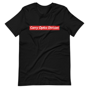Carry Optics Division- Unisex t-shirt - Laugh n Load